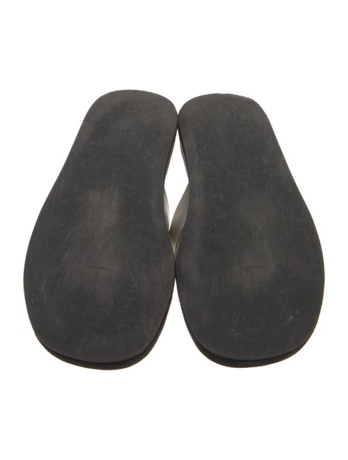 The Row Ginza Leather Flip Flops