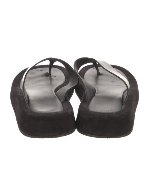 The Row Ginza Leather Flip Flops