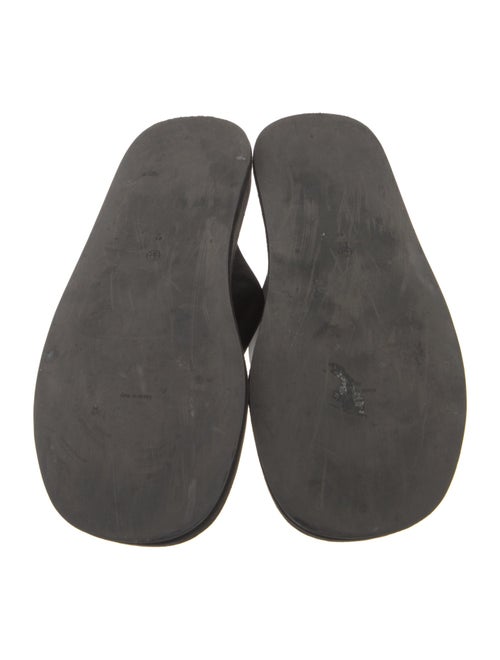 The Row Ginza Leather Flip Flops