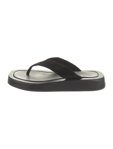 The Row Sandals Velvet Slides IT 40 | 10