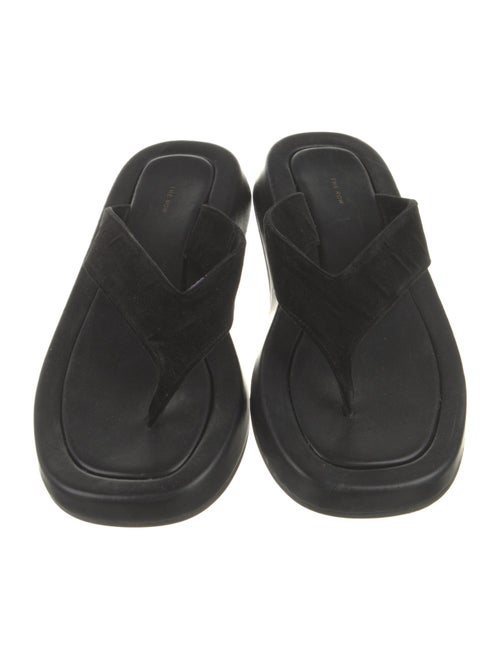 The Row Velvet Slides