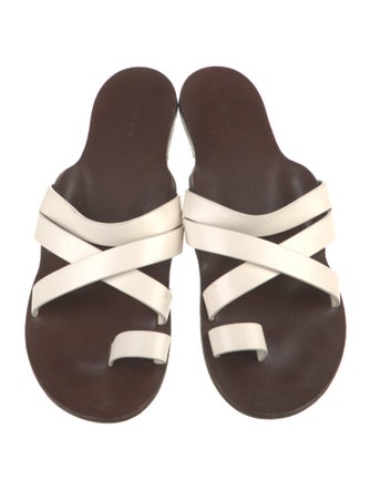 The Row Kris Leather Slides