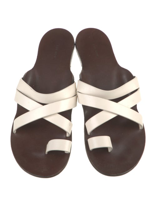 The Row Kris Leather Slides