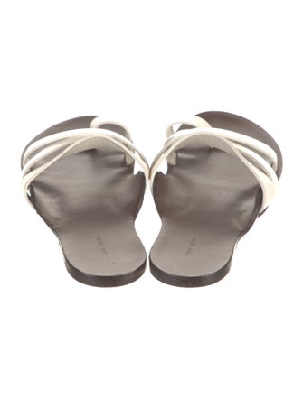 The Row Kris Leather Slides