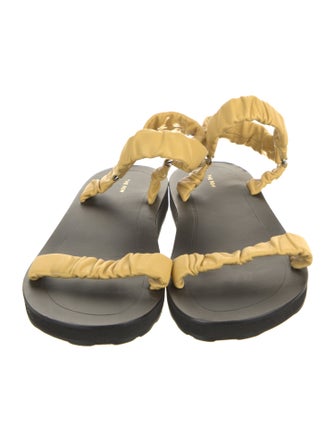 The Row Egon Leather Slingback Sandals