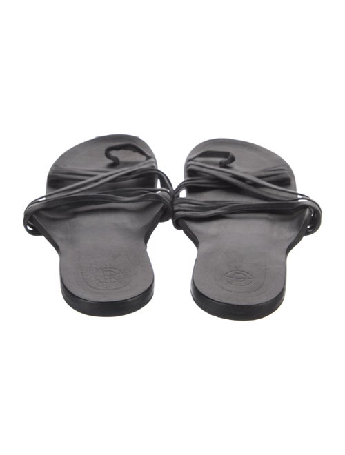 The Row Grecian Leather Slides