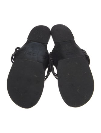 The Row Grecian Leather Slides