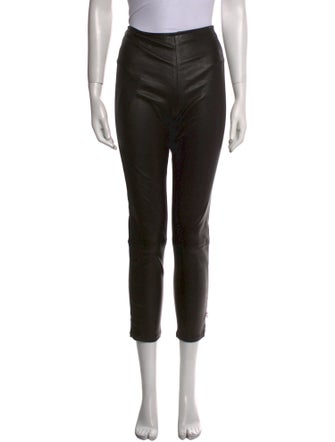 The Row Leather Skinny Leg Pants