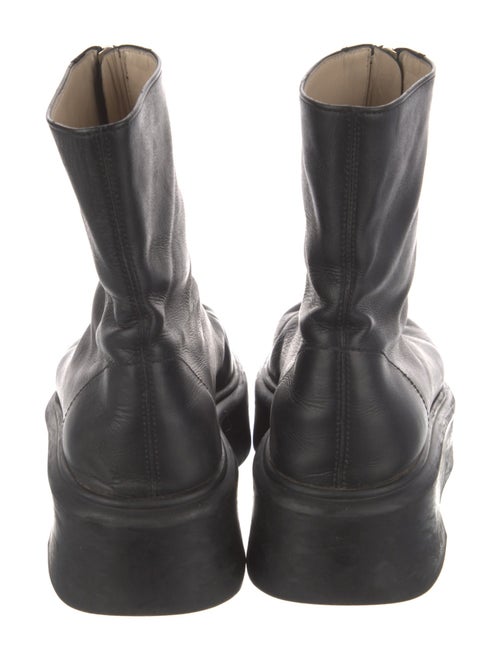 The Row Zipped 1 Leather Combat Boots
