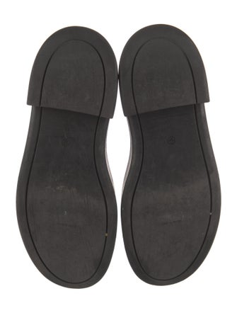 The Row Zipped 1 Leather Combat Boots