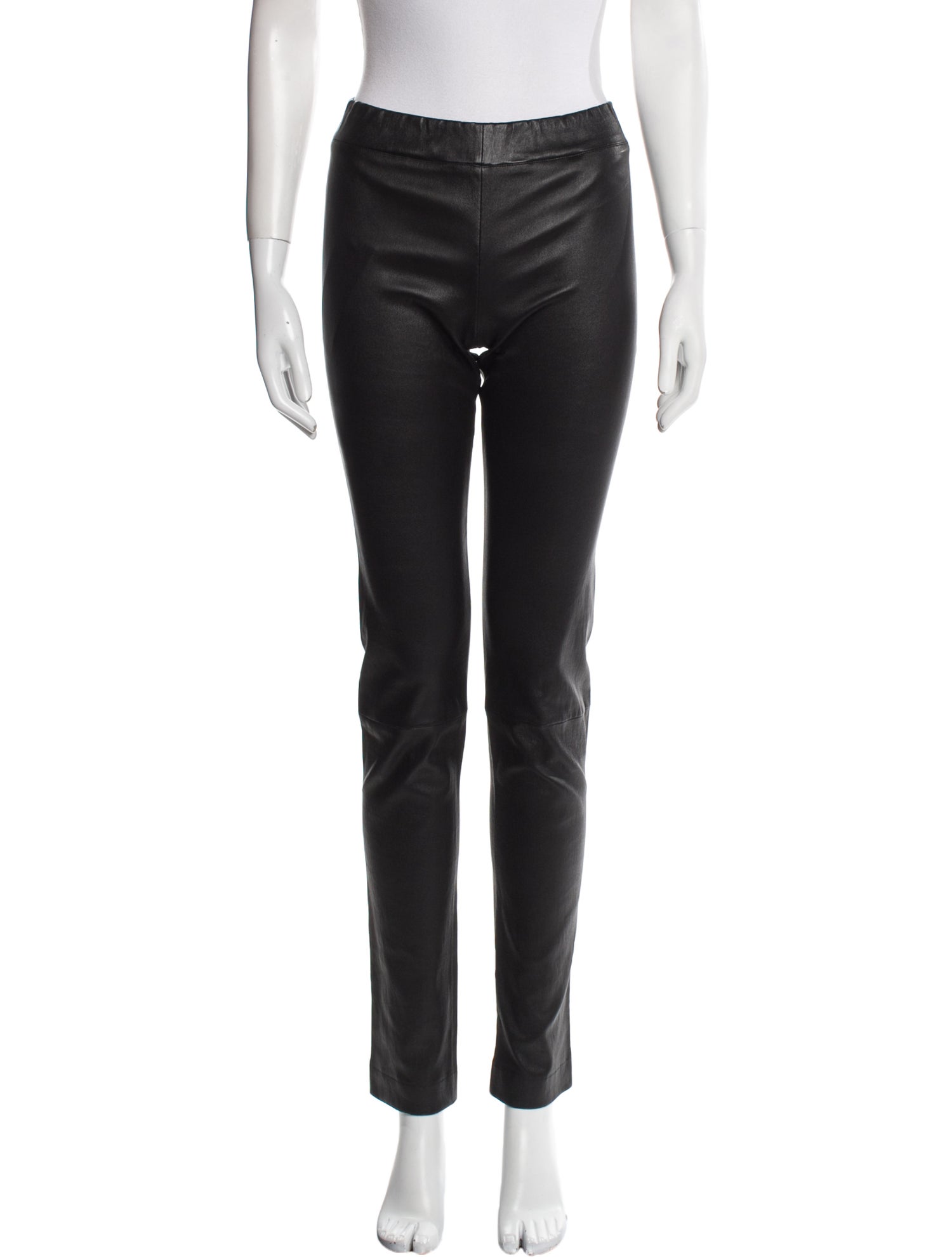 The Row Leather Skinny Leg Pants