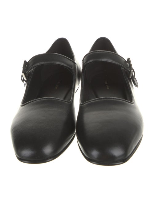 The Row Ava Leather Mary Jane Flats