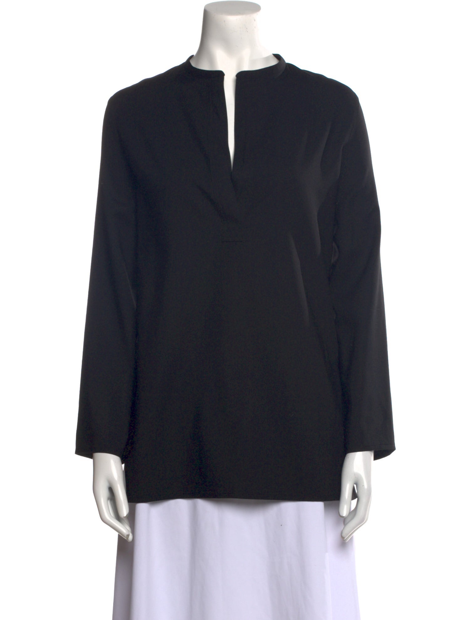 The Row Cashmere V-Neck Blouse