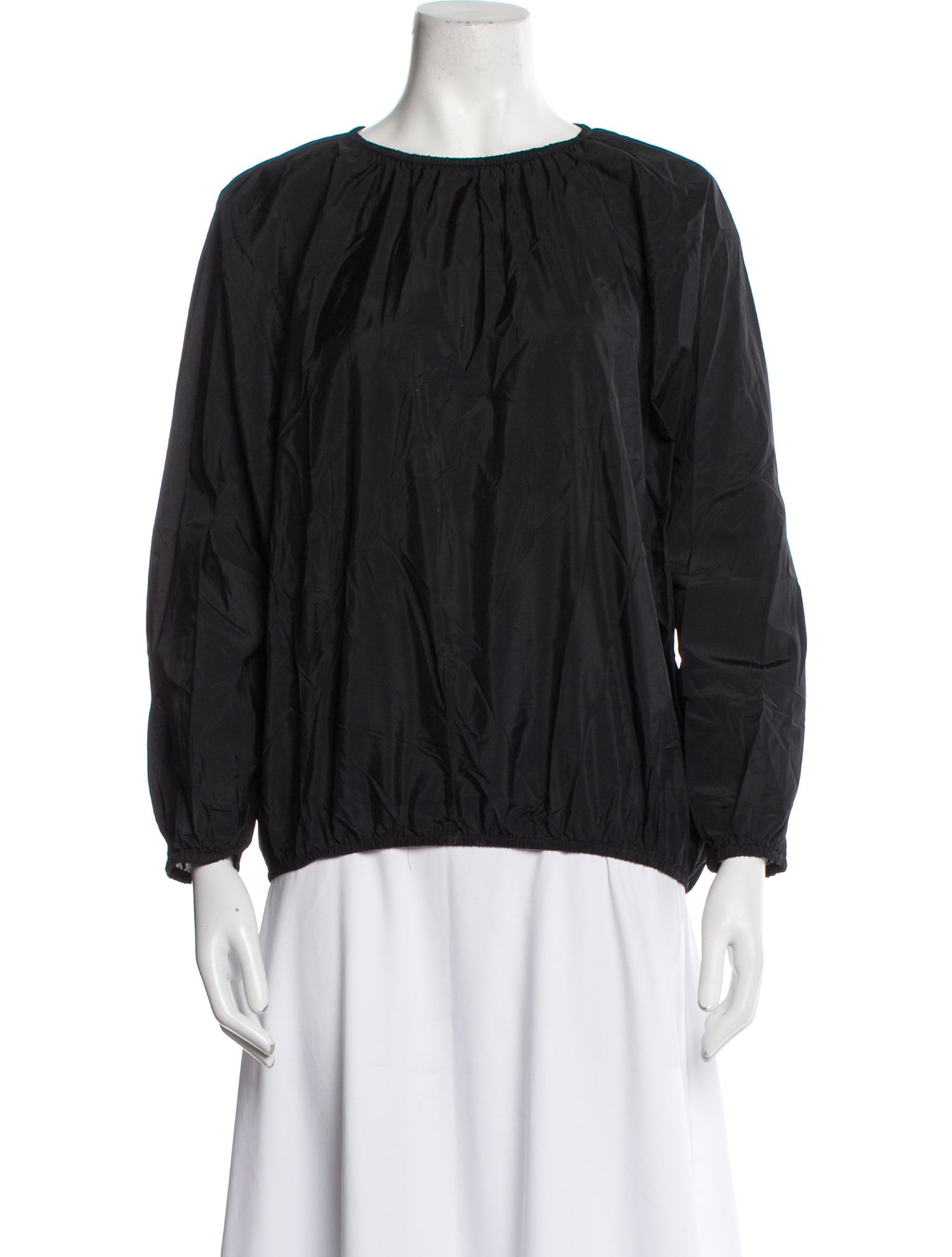 The Row Nylon Scoop Neck Blouse