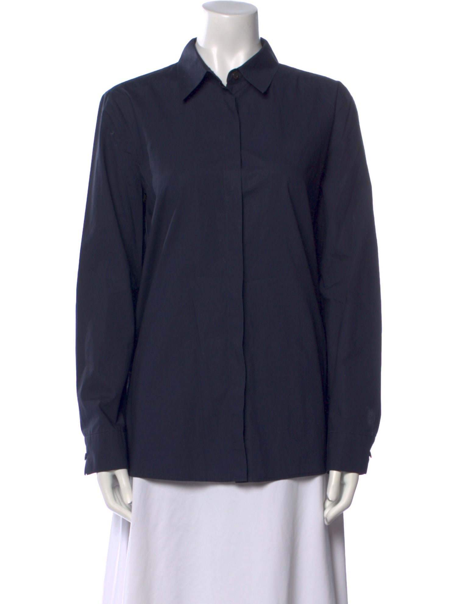 The Row Long Sleeve Button-Up Top