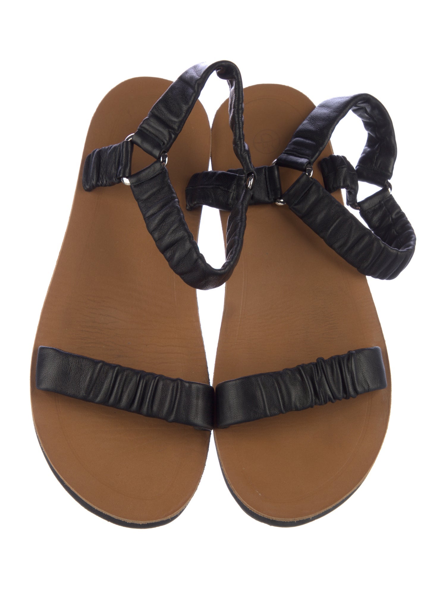 The Row Egon Leather Slingback Sandals