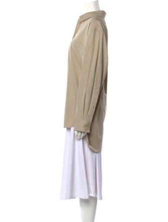 The Row 'Brant' Long Sleeve Button-Up Top