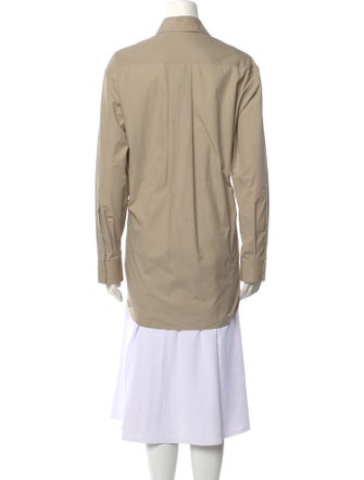 The Row 'Brant' Long Sleeve Button-Up Top