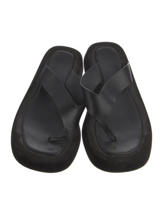 The Row Ginza Suede Slides