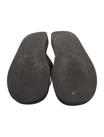 The Row Ginza Suede Slides