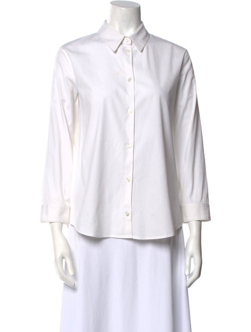 The Row Three-Quarter Sleeve Button-Up Top