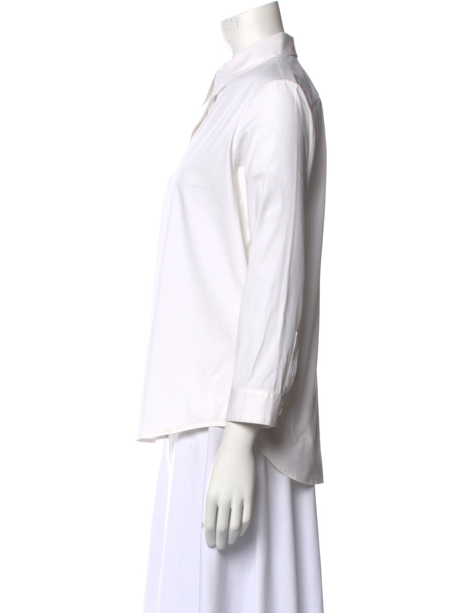 The Row Three-Quarter Sleeve Button-Up Top