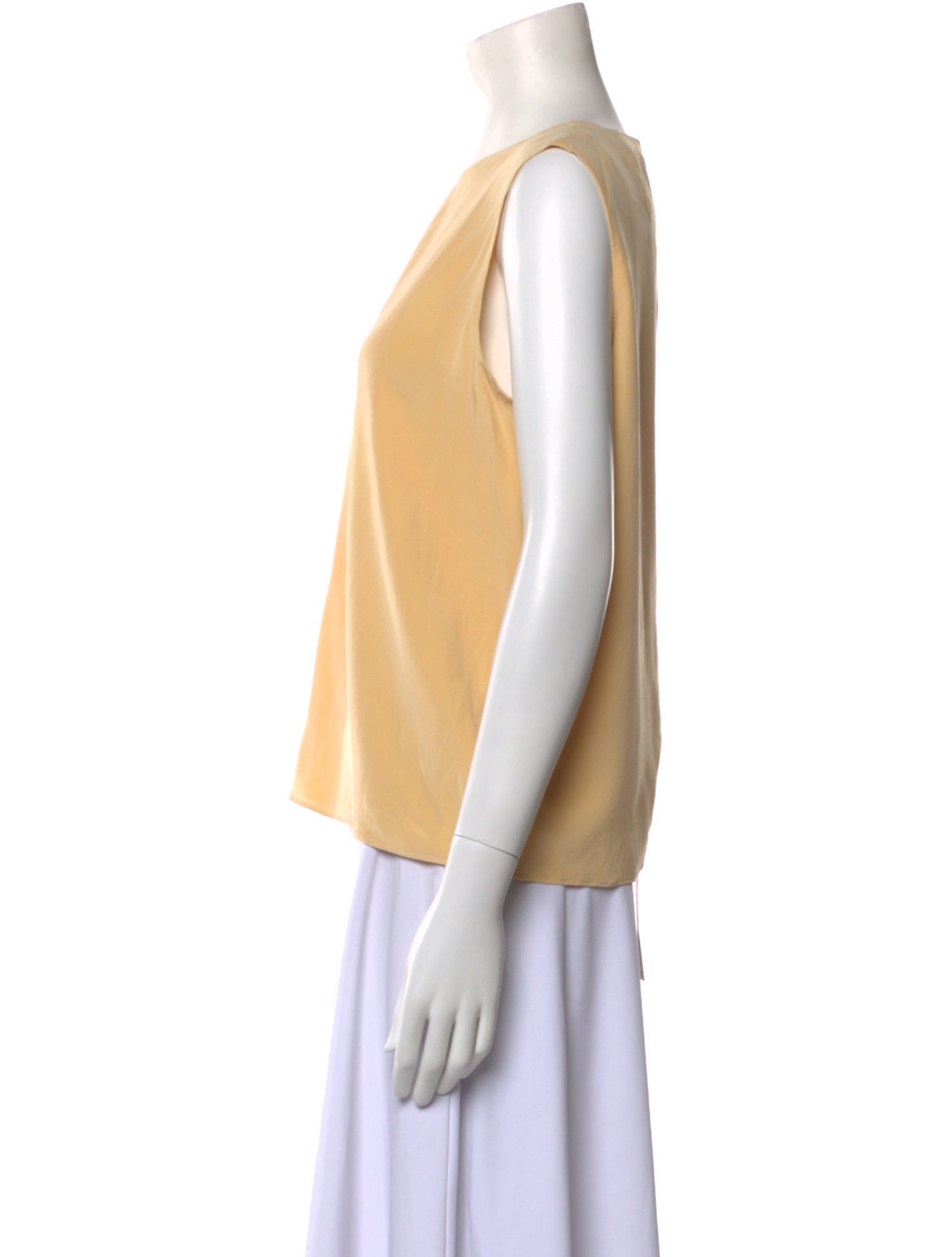 The Row Silk Scoop Neck Top