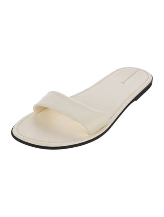 The Row Leather Slides
