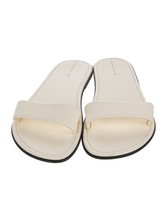 The Row Leather Slides