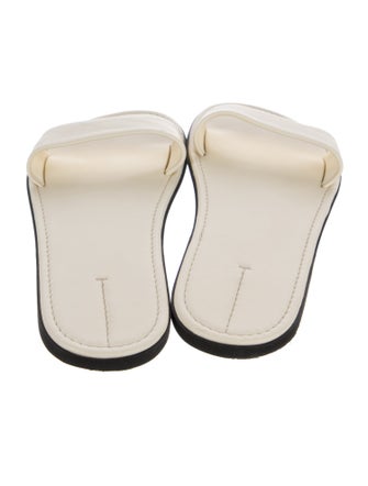 The Row Leather Slides