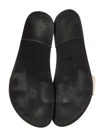 The Row Leather Slides