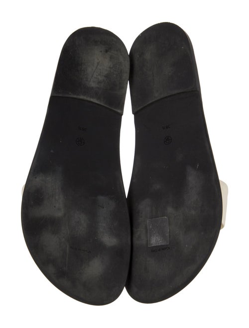 The Row Leather Slides