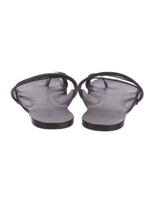 The Row Leather Slides