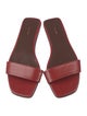 The Row Leather Slides