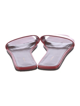 The Row Leather Slides