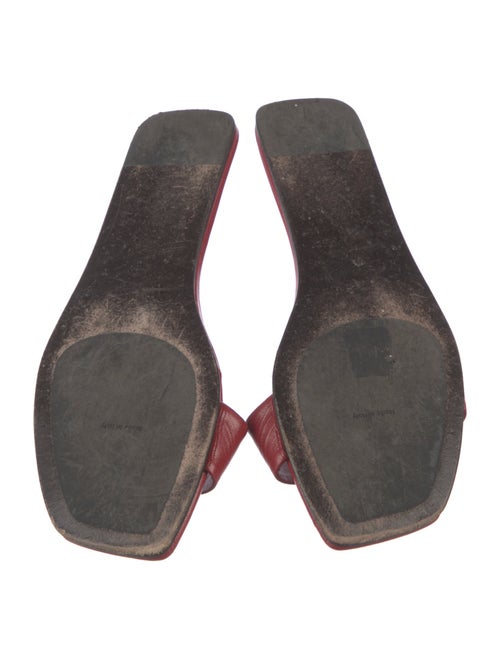 The Row Leather Slides