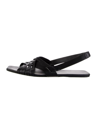 The Row Leather Slingback Sandals