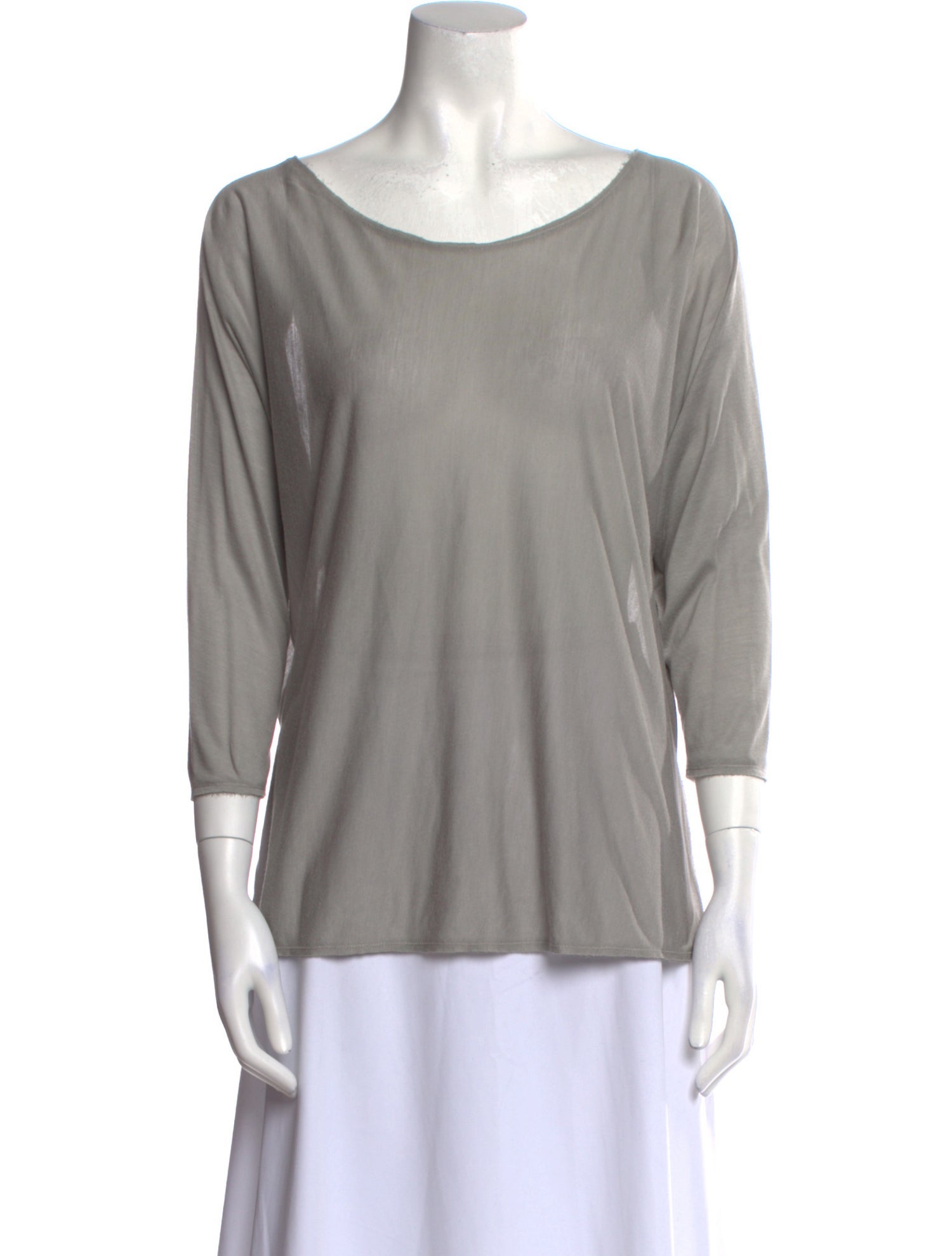 The Row Scoop Neck Three-Quarter Sleeve Top w/ Tags
