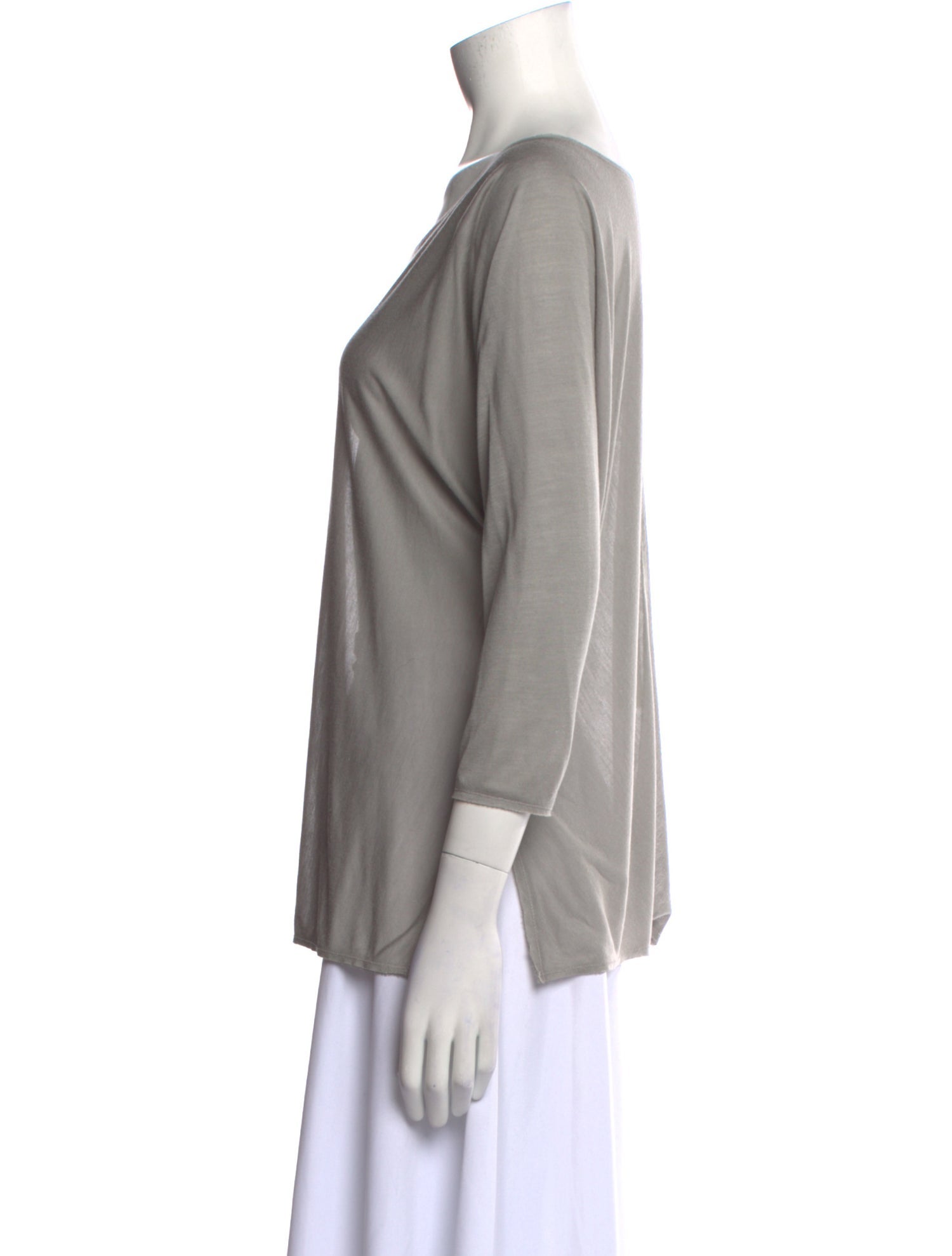 The Row Scoop Neck Three-Quarter Sleeve Top w/ Tags