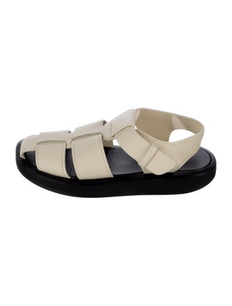 The Row Leather Slingback Sandals