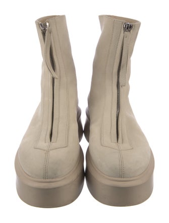 The Row Zipped 1 Leather Boots