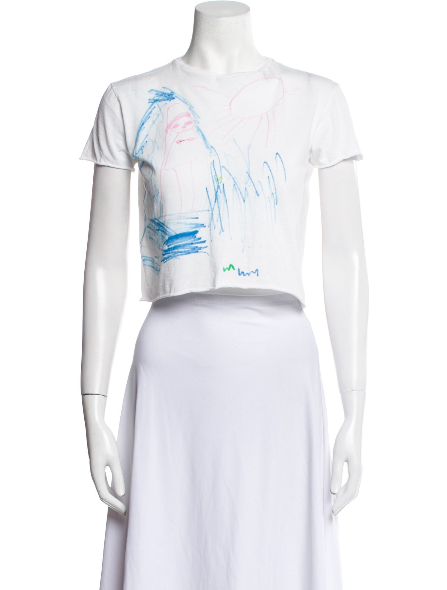 The Row Alasdair on the Beach Graphic Print Crop Top