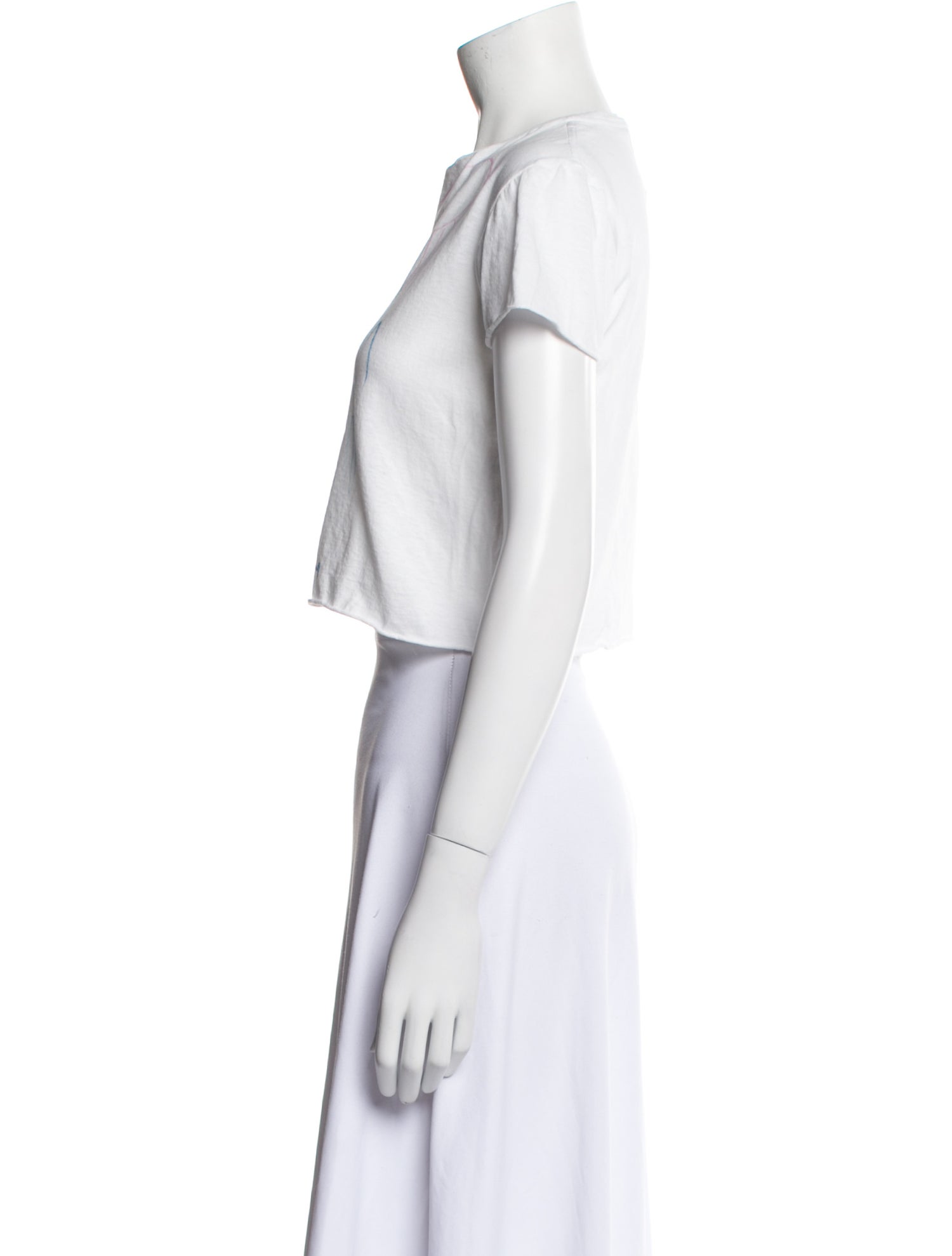 The Row Alasdair on the Beach Graphic Print Crop Top