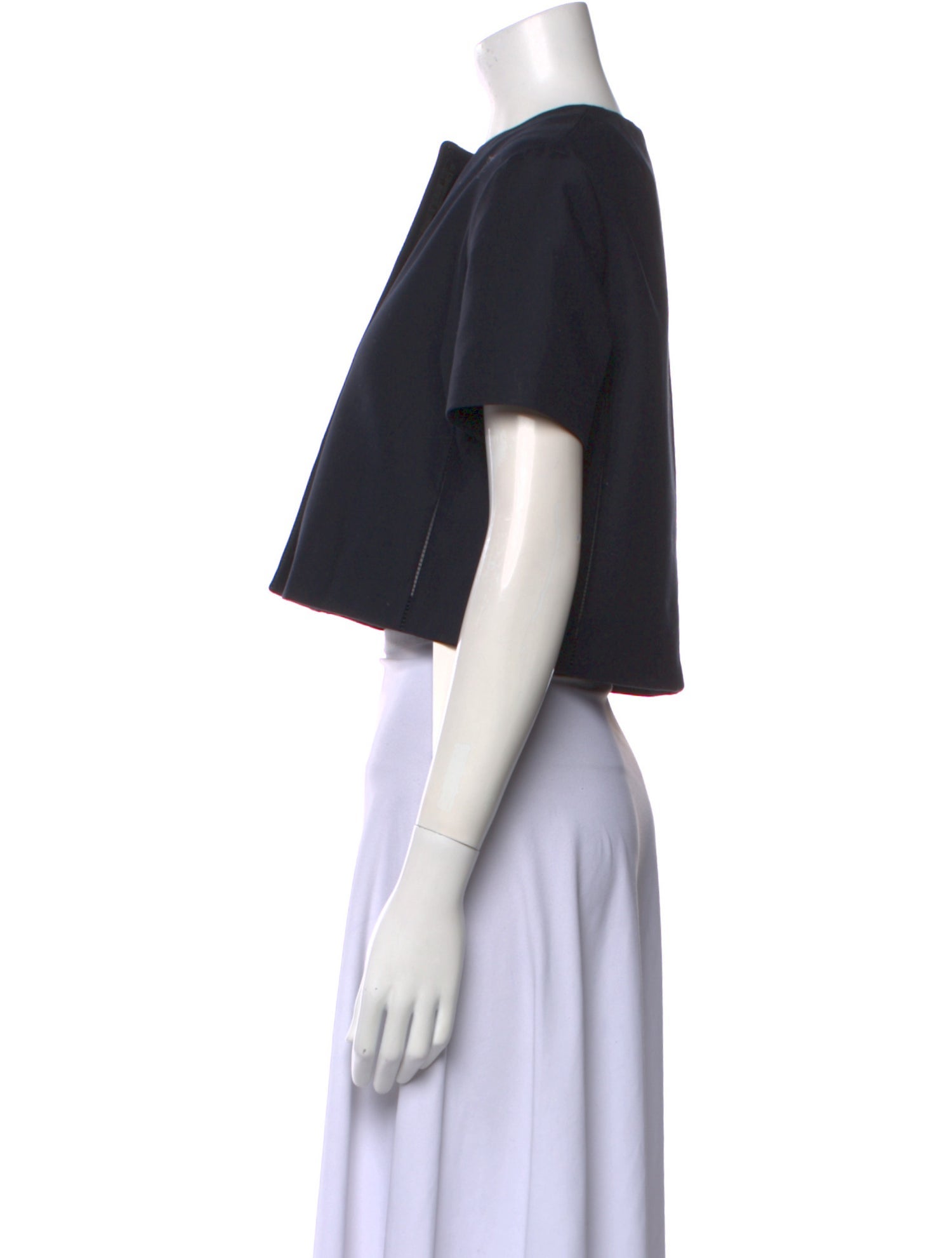 The Row Crew Neck Short Sleeve Crop Top