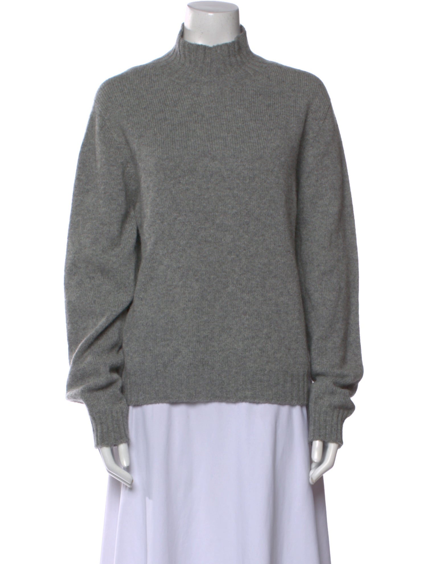 The Row Cashmere Mock Neck Sweater
