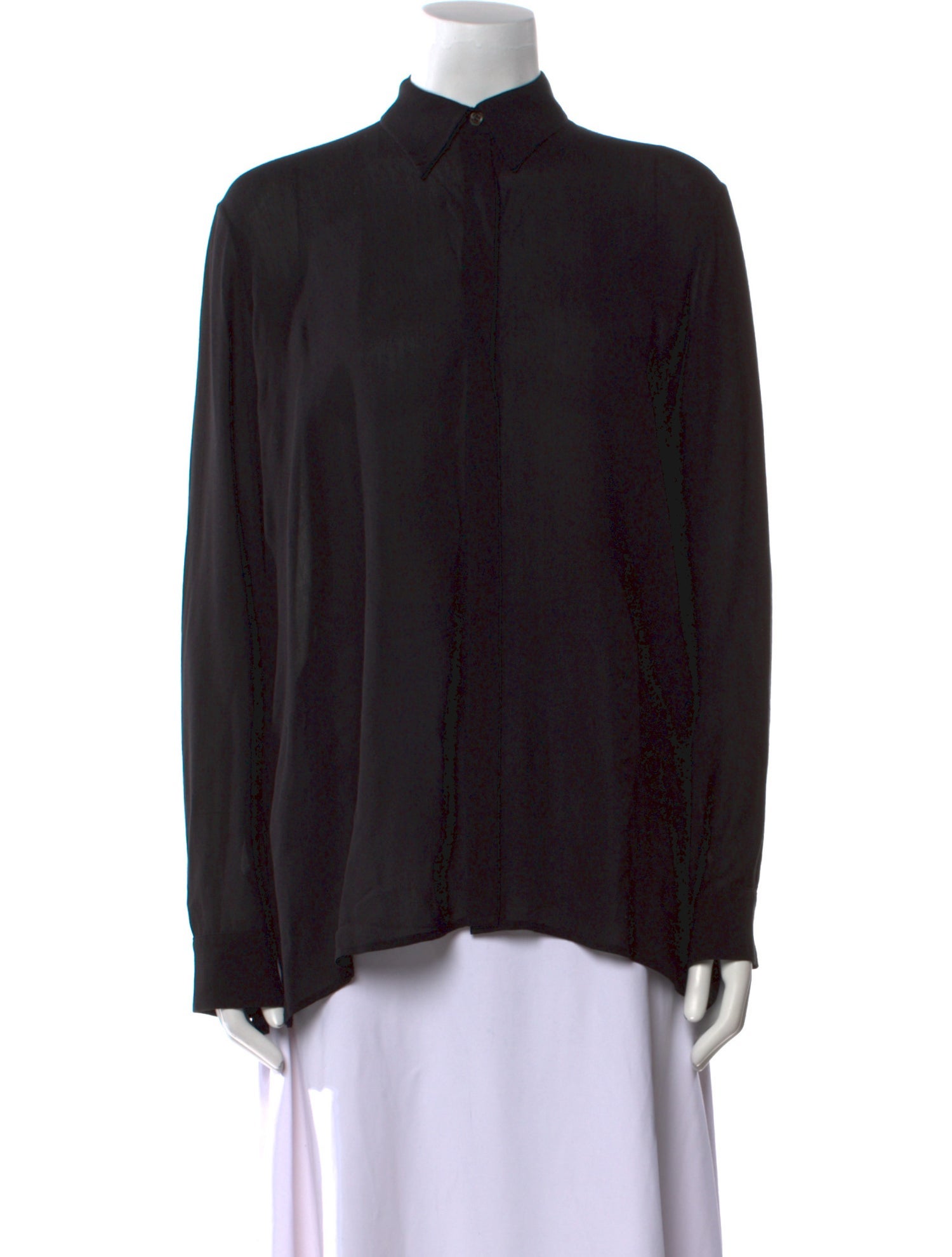 The Row Long Sleeve Button-Up Top