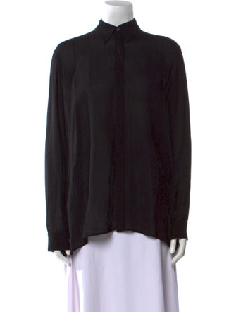 The Row Long Sleeve Button-Up Top