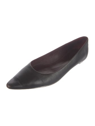 The Row Claudette Calf Leather Ballet Flats