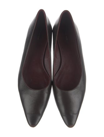 The Row Claudette Calf Leather Ballet Flats
