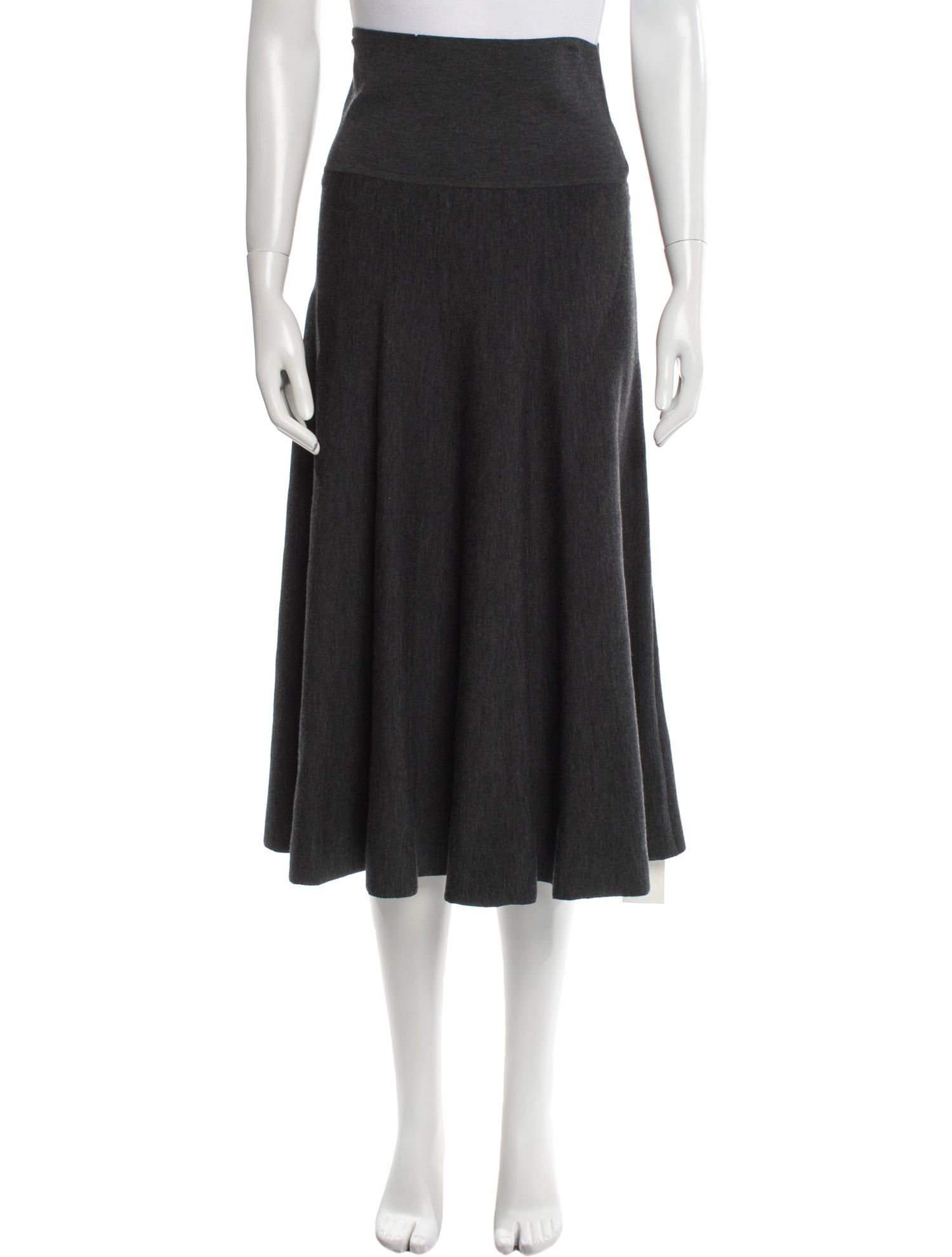 The Row Virgin Wool Midi Length Skirt